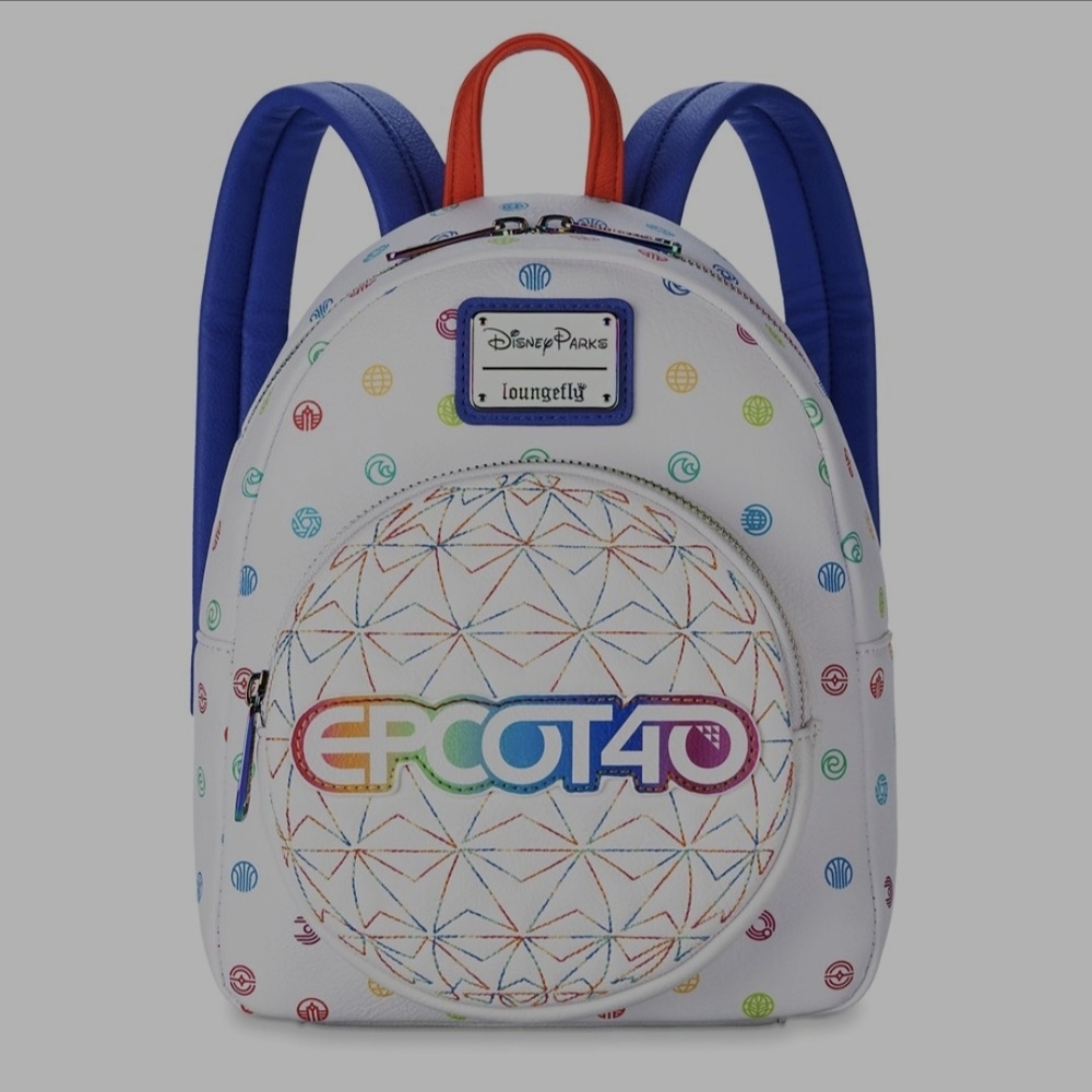 Disney Parks Loungefly EPCOT 40th Anniversary Backpack